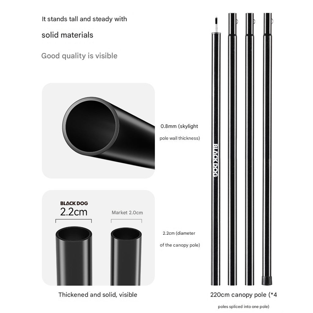 Blackdog Tenda Kanopi Flysheet Camping CBD2550WS031 Suiyun Canopy Tarp Hexagoal With Poles