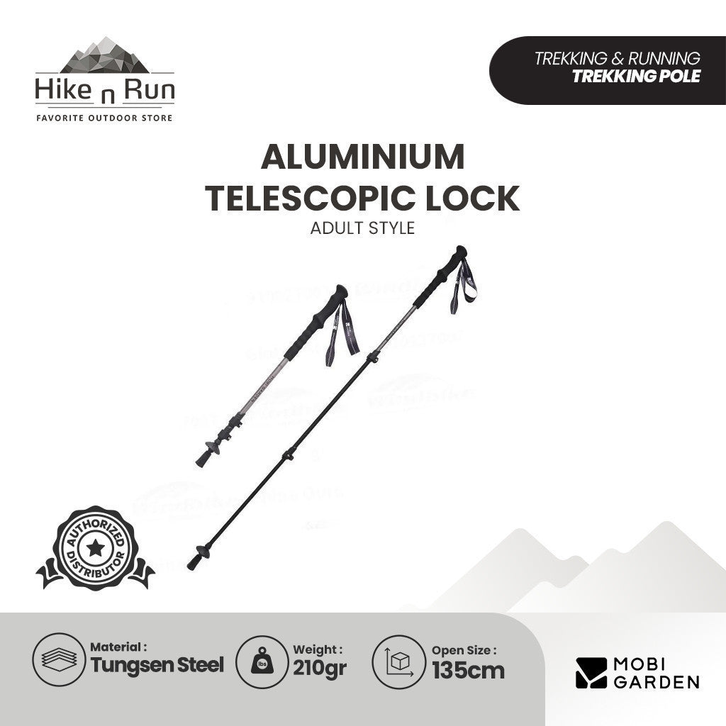 Mobi Garden Trekking Pole Zhengtu NX23667001 Aluminium Telescopic Lock