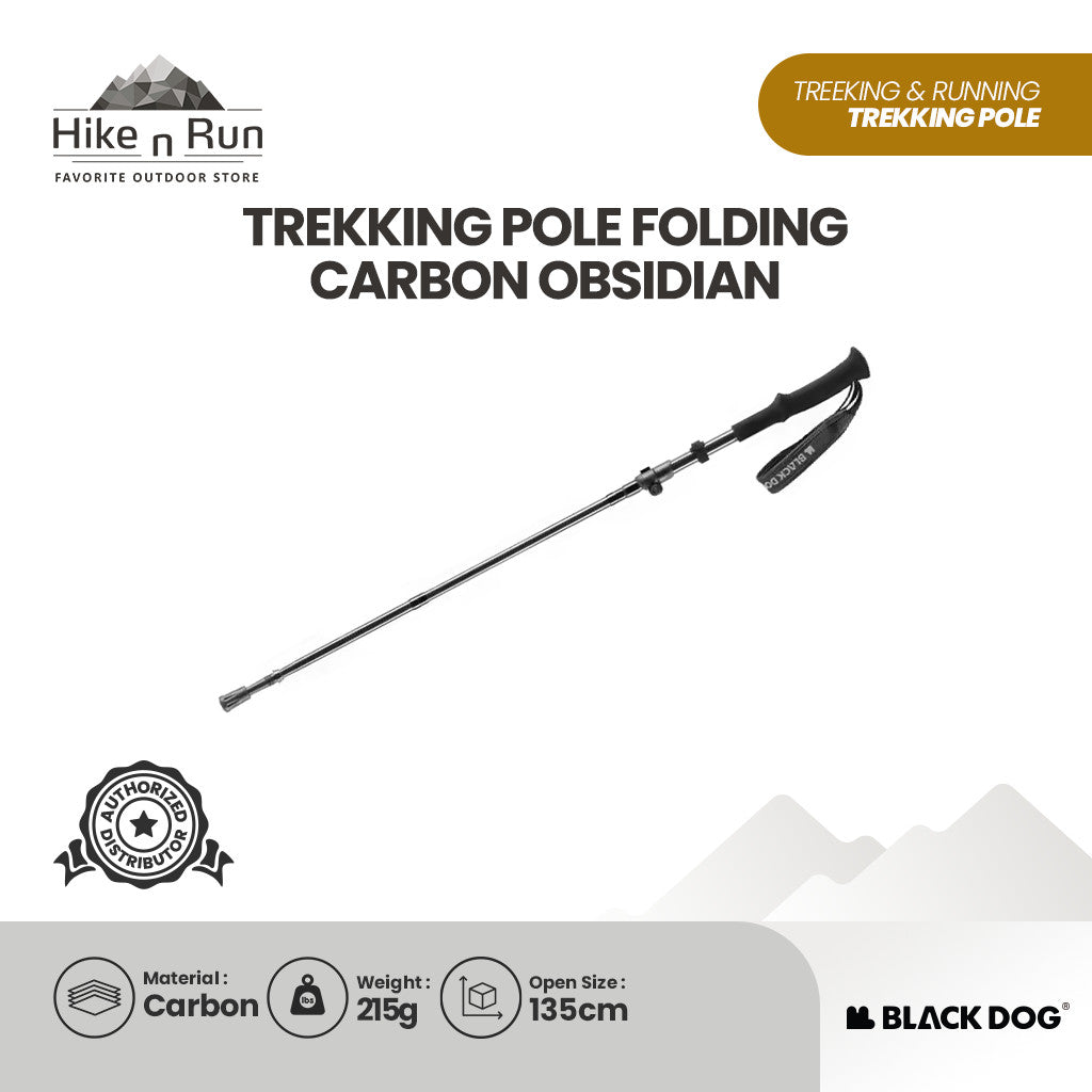 Blackdog Trekking Pole CBD2450DS011 Obsidian Folding CBD2450DS013 Blackthorn 2.0 Telescopic Trekking Pole Carbon Ultralight