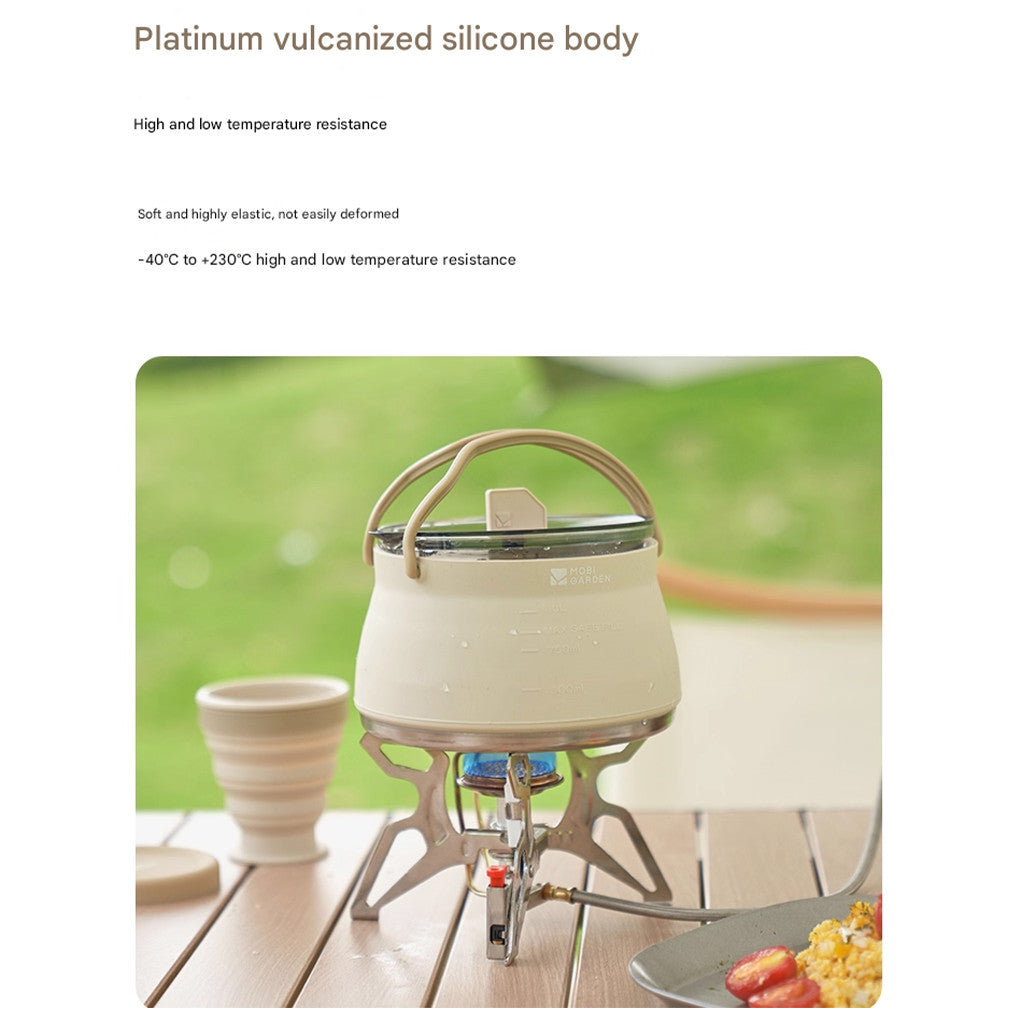 Mobi Garden Teko lipat dan gelas lipat NX23666015 Folding silicone kettle and cup NX23666016