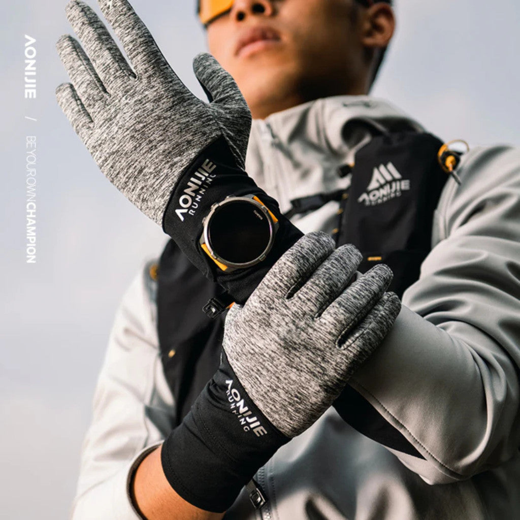 Sarung Tangan Aonijie M-61 Ligtweight Sports Gloves With Watch Window