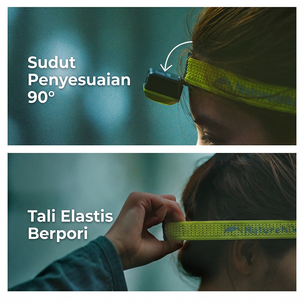 Naturehike Headlamp Xingyu Air 300 Lumens CNK2550ZM015 Lampu Kepala Rechargeable