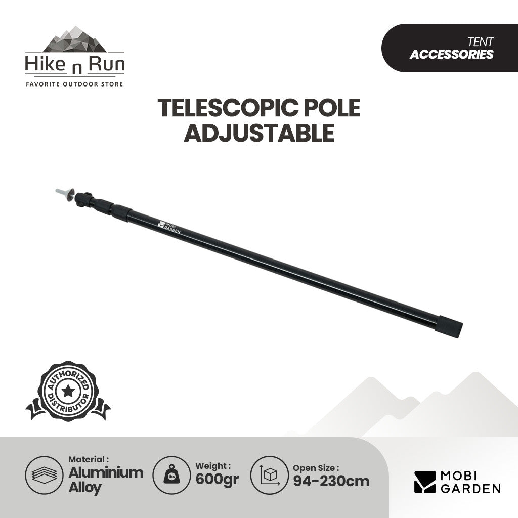 Mobi Garden Tiang Kanopi 2.4m NX22672057 Telescopic Canopy Pole Adjustable Alluminium Alloy