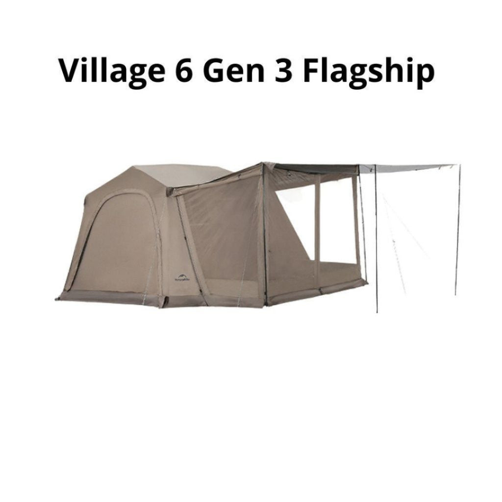 TENDA CAMPING NATUREHIKE VILLAGE 6.0 AUTO TENT CNK2300ZP021