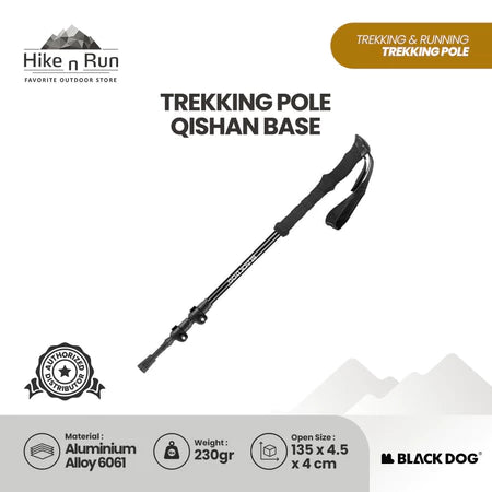 Blackdog QB01 Telescopic Trekking Pole Alluminium Alloy 3 Nodes Ultralight CBD2550DS010 Qishan