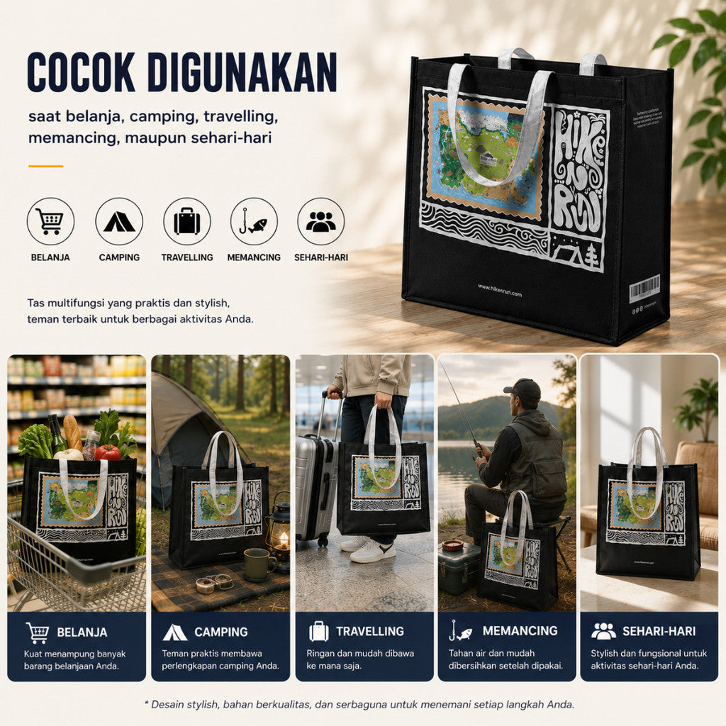 TOTE BAG HIKE N RUN MULTIFUNGSI HNR2600002 ONE SHOULDER WATERPROOF BAG