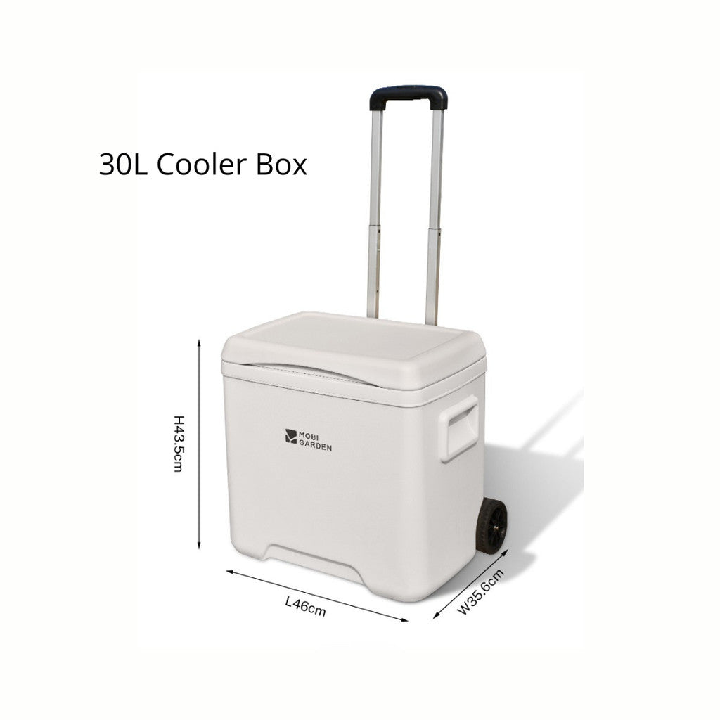 Mobi Garden Cooler Box Frost Insulated Camping PU Insulation 10L 31L NX24684004 Ice Box Picnic Food Storage 48 Jam NX24684010 Kotak Pendingin Travelling