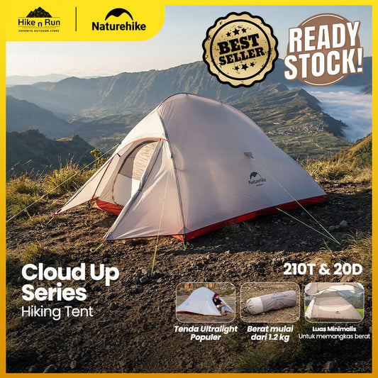 Tenda Hiking Ringan Naturehike Hiking Tent Cloud Up NH18T010-T NH17T001-T NH18T030-T CNK2450WS032