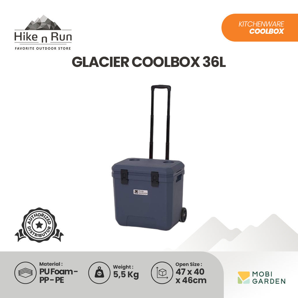 (PRE ORDER) Mobi Garden kotak pendingin premium 36L NX24684007 Glacier Cooler Box Outdoor