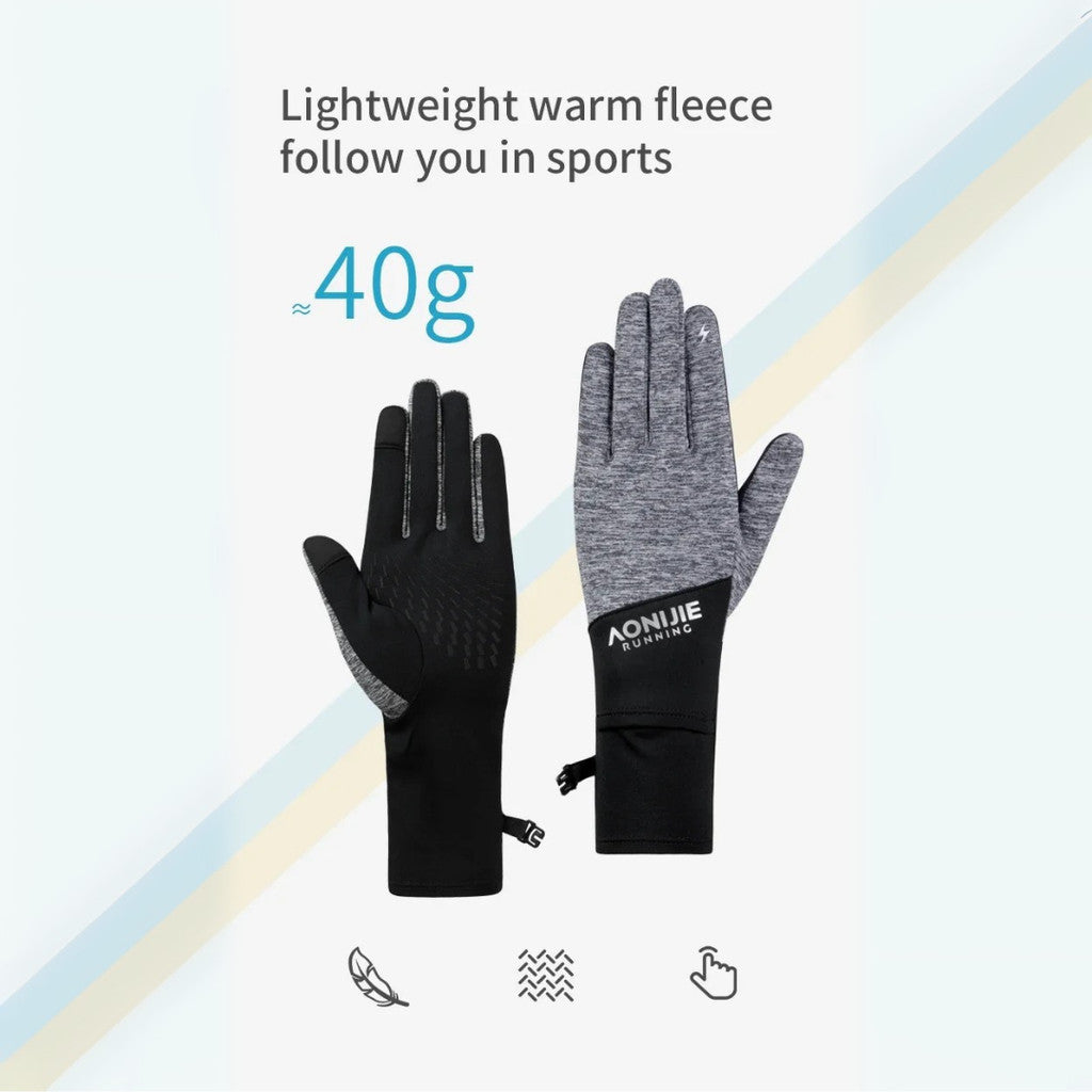 Sarung Tangan Aonijie M-61 Ligtweight Sports Gloves With Watch Window