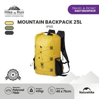 Dry Bag Ringan NATUREHIKE CNH22BB003 25L Backpack Carrier Hiking