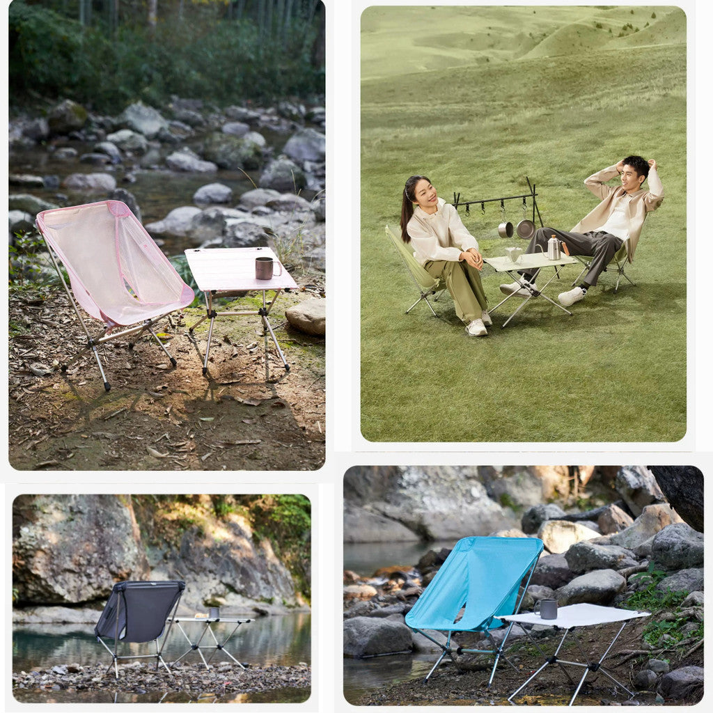 Mobi Garden Kursi Camping Lipat Ultralight Ringan Pro Dyneema Ultralight NX24665031 Foldable Chair Portable Ultra Lightweight Camping