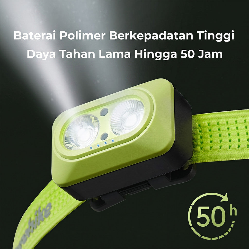 Naturehike Headlamp Xingyu Air 300 Lumens CNK2550ZM015 Lampu Kepala Rechargeable