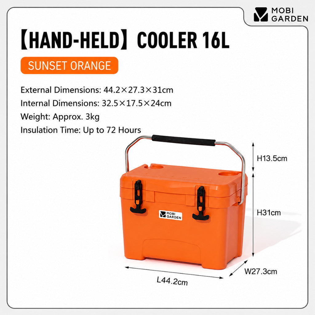 Mobi Garden Kotak Pendingin Premium 50L 75L NX24684008 NX24684009 Glacier Cooler Box Outdoor