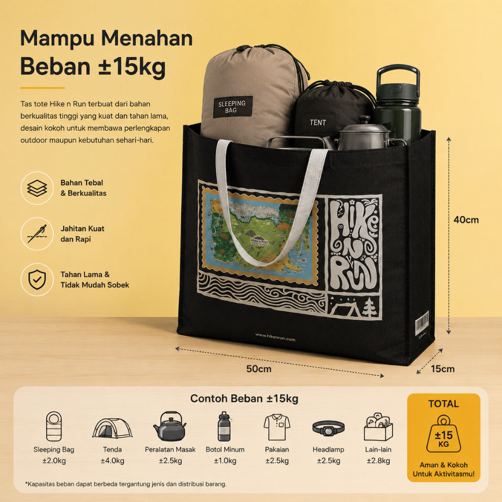 TOTE BAG HIKE N RUN MULTIFUNGSI HNR2600002 ONE SHOULDER WATERPROOF BAG