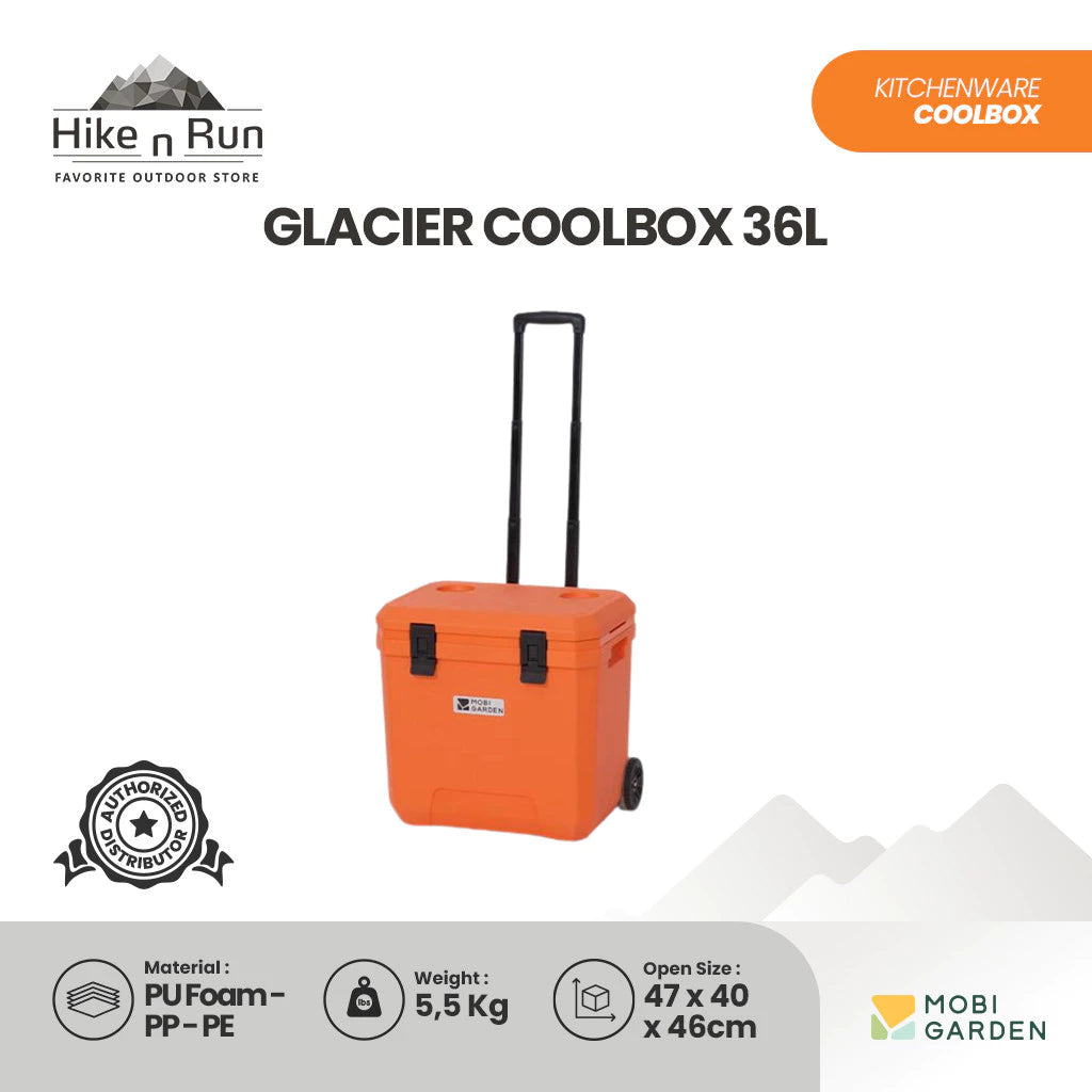 Mobi Garden kotak pendingin premium 36L NX24684007 Glacier Cooler Box Outdoor