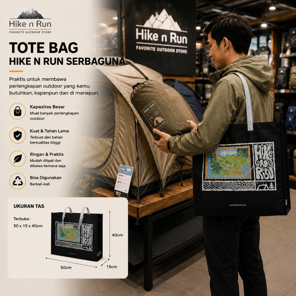 TOTE BAG HIKE N RUN MULTIFUNGSI HNR2600002 ONE SHOULDER WATERPROOF BAG
