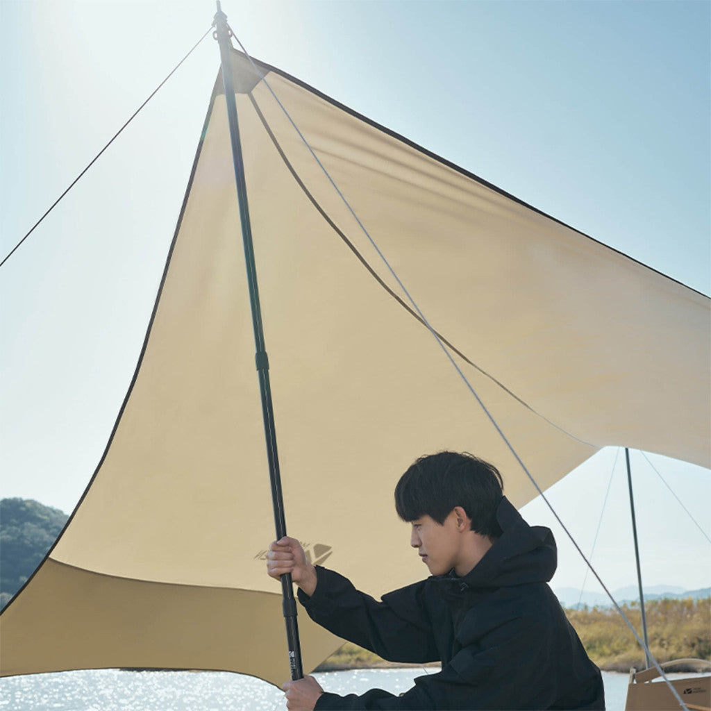 Mobi Garden Tiang Kanopi 2.4m NX22672057 Telescopic Canopy Pole Adjustable Alluminium Alloy