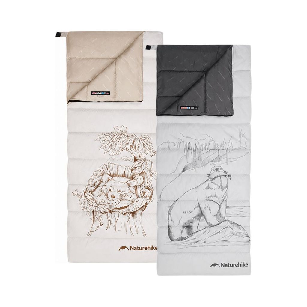 Naturehike Sleeping Bag Envelope Single Motif Outdoor Camping CNK2350WS023 Kantung Tidur Hangat Travel -13 Celcius