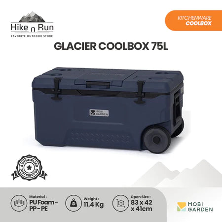 Mobi Garden Kotak Pendingin Premium 50L 75L NX24684008 NX24684009 Glacier Cooler Box Outdoor