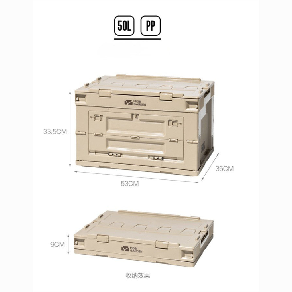 Mobi Garden Kotak Penyimpanan Lipat Multifungsi 50L 80L NX23685004 Folding Storage Box Camping Organizer Box Multifungsi NX21671009