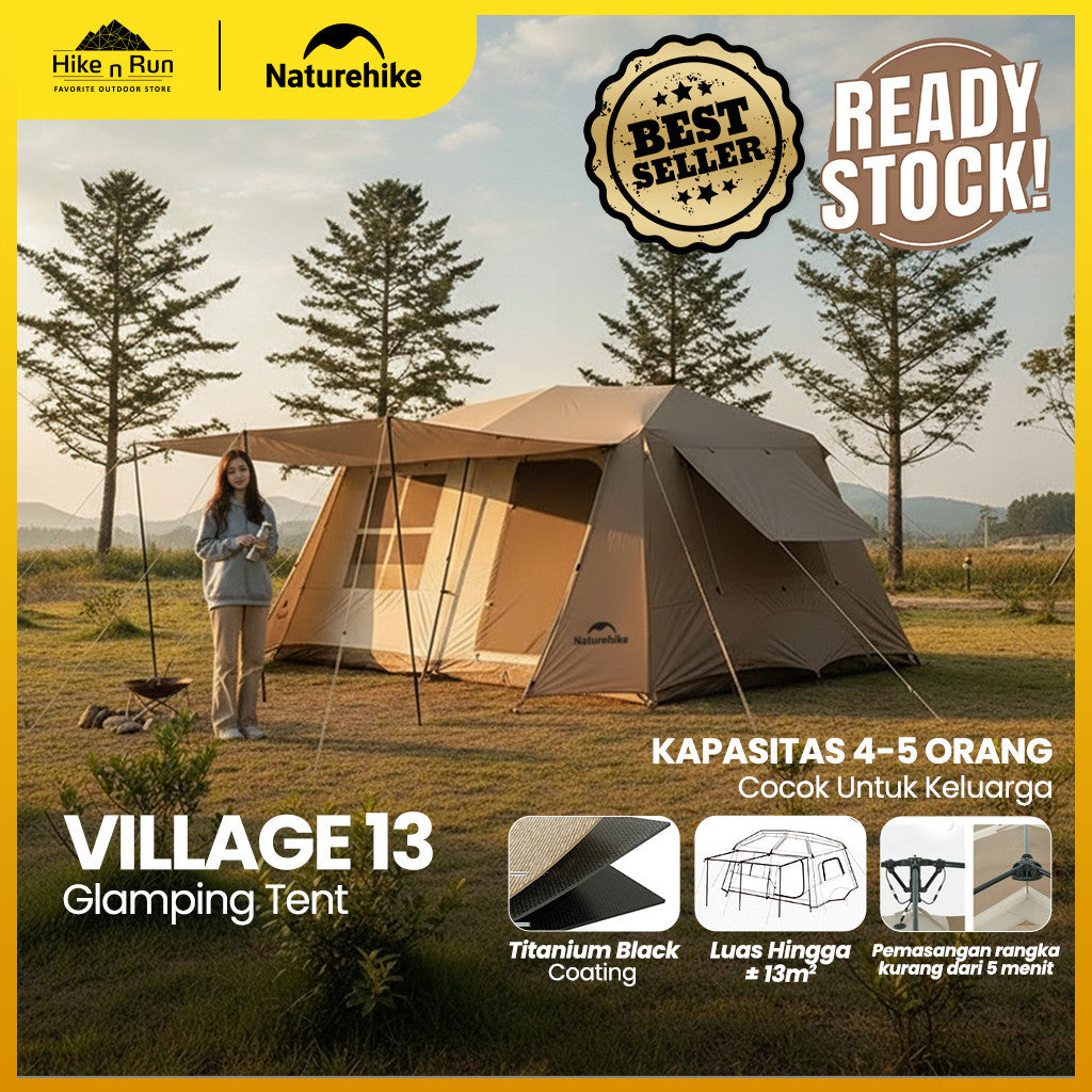 Tenda Camping Keluarga Naturehike Tent Village 13 CNH22ZP004