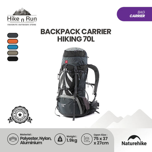 Naturehike Tas Carrier Backpack 70L NH70B070-B