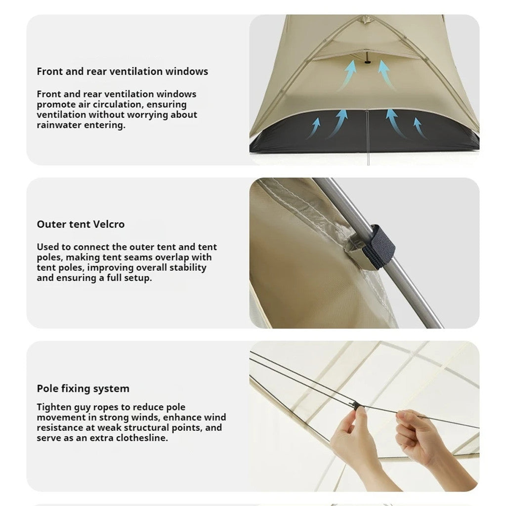 Naturehike CNK2550WS016 Tenda Mongar UL Ultralight 15D Hiking Tent 1 2P