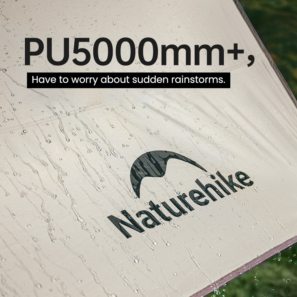 Naturehike Flysheet Tent Cloud Sky Titanium Coating C2350WS010 TiBlack Shelters Kanopi Tenda Camping