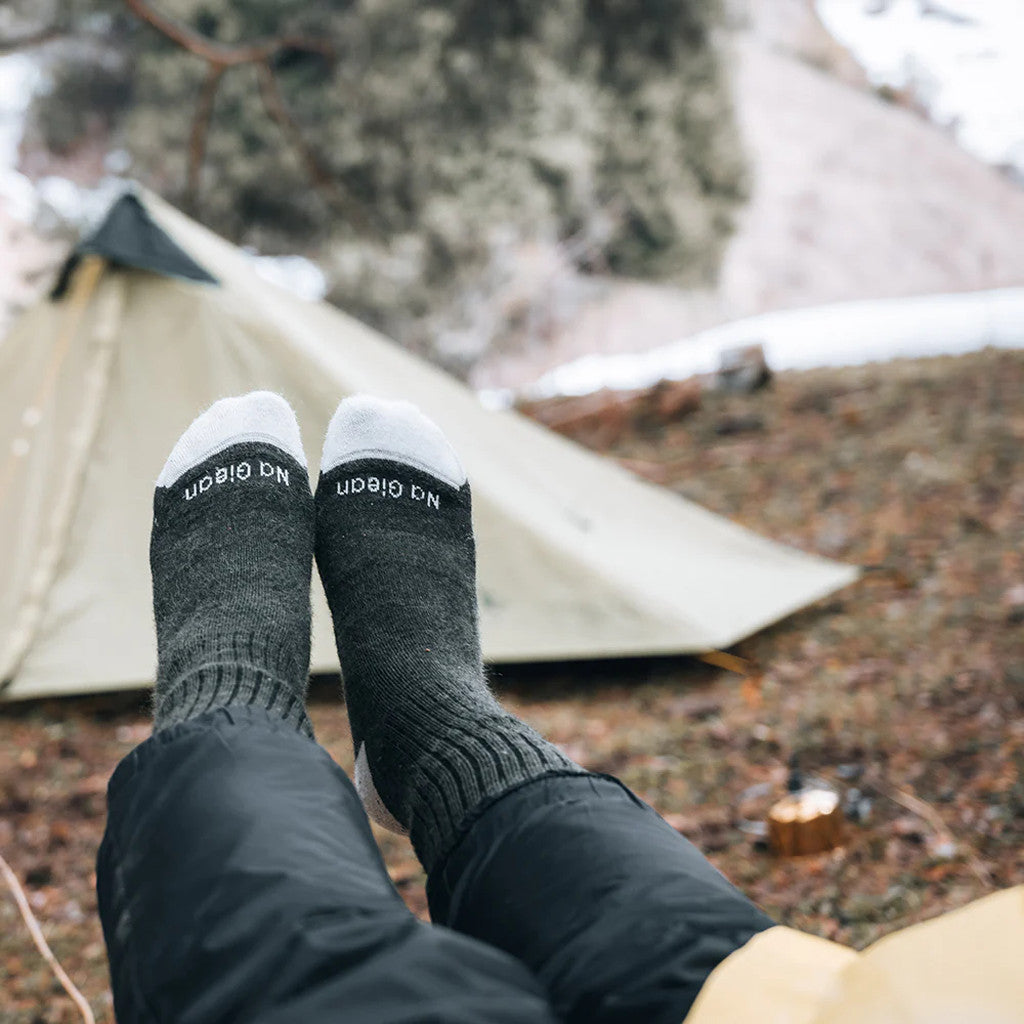 Na Giean Kaos Kaki Hangat Hiking NGCM0006 Crew Merino Wool Socks Travelling