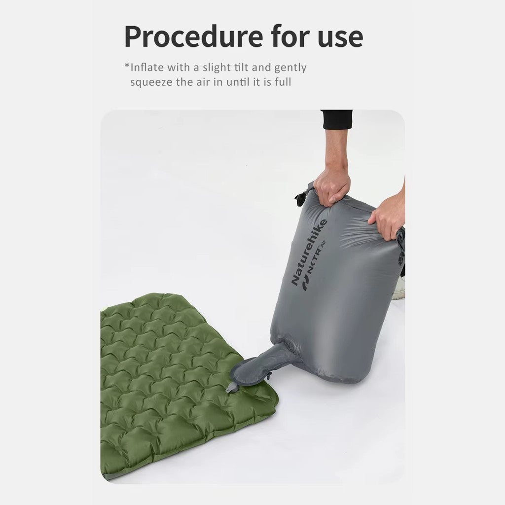 Naturehike Matras Angin Lipat Ultralight Hiking R4.6 CNK2450WS014 Sleeping Pad Camping