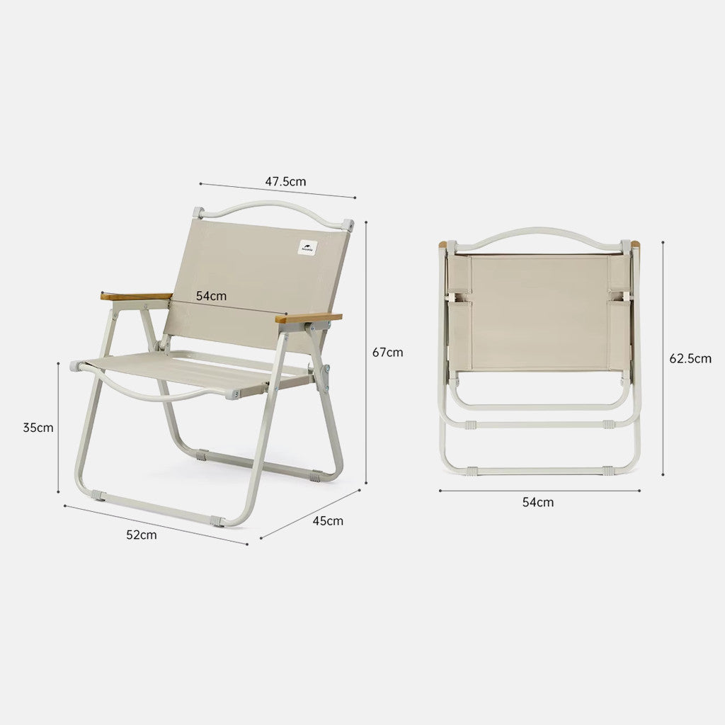 Naturehike Kursi Lipat Camping Mancing CNK2300JU012 Portable Outdoor Iron Chair