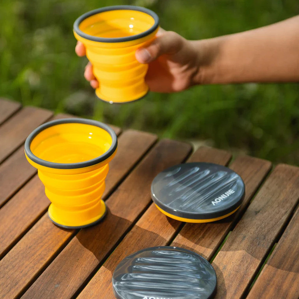 AONIJIE SD74 Gelas Lipat  Lari Hiking Camping Travel Silikon 300ml - Collapsible Silicone Cup Ultralight BPA Free
