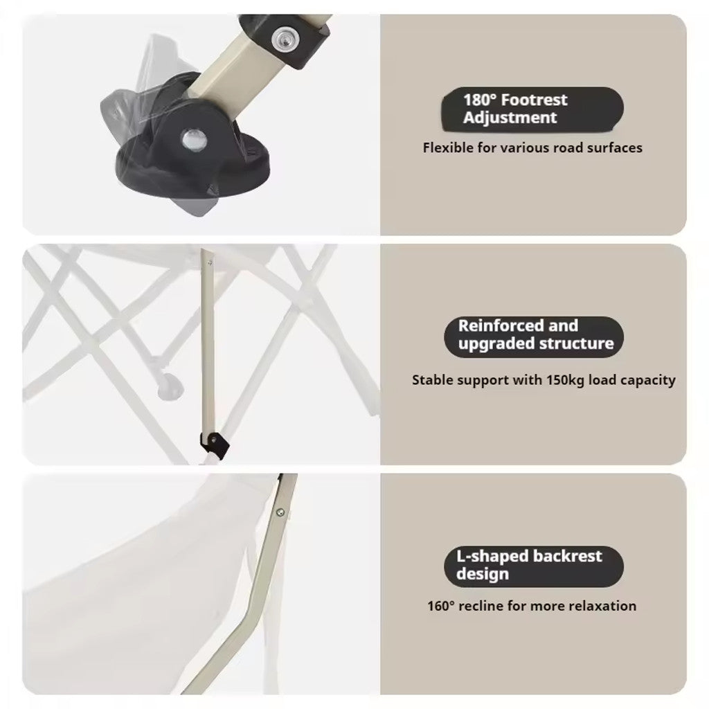 Naturehike Kursi Camping Memancing Lipat T04 Stellaluna CNK2550JJ022 Moon Chair Camping Glamping Picnic