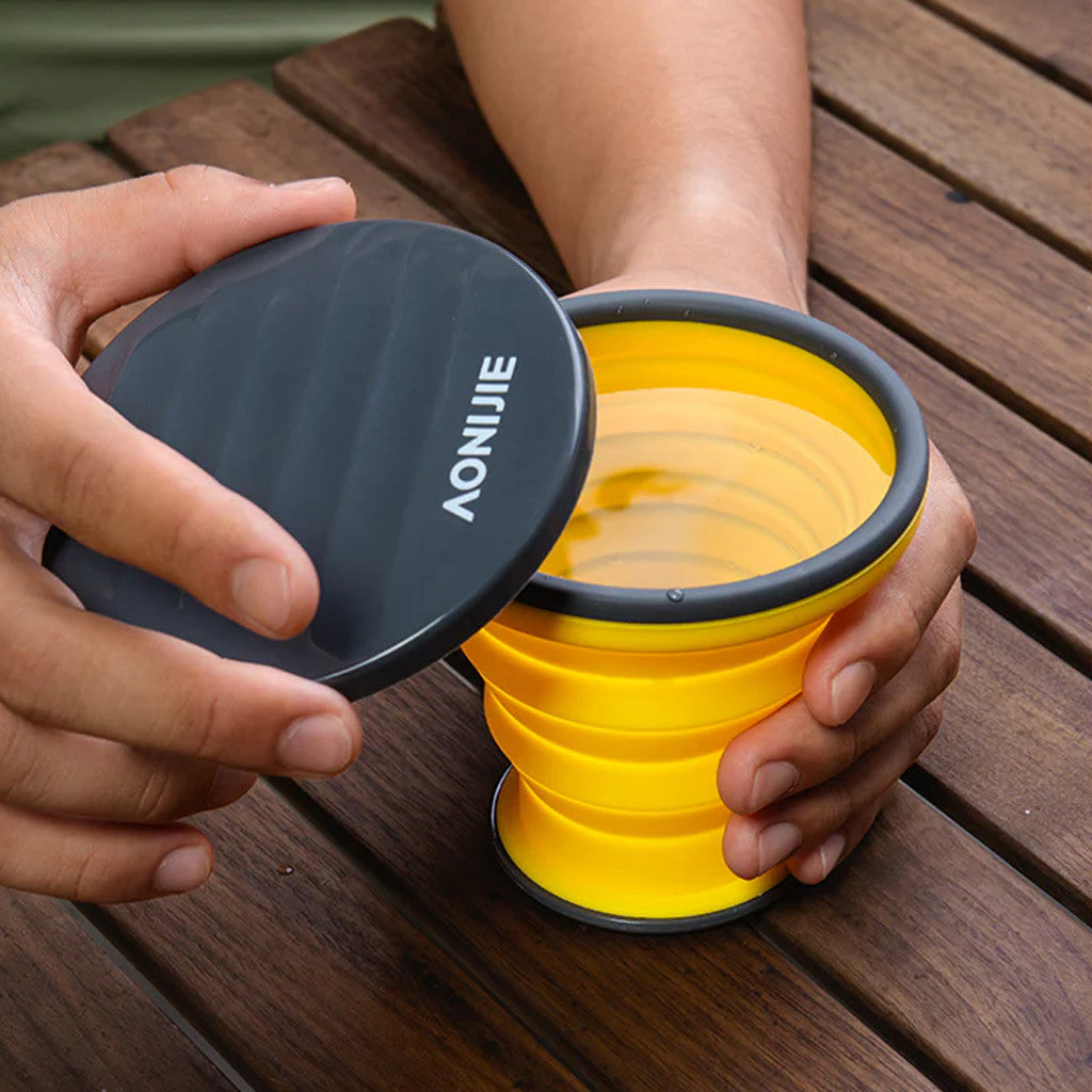 AONIJIE SD74 Gelas Lipat  Lari Hiking Camping Travel Silikon 300ml - Collapsible Silicone Cup Ultralight BPA Free