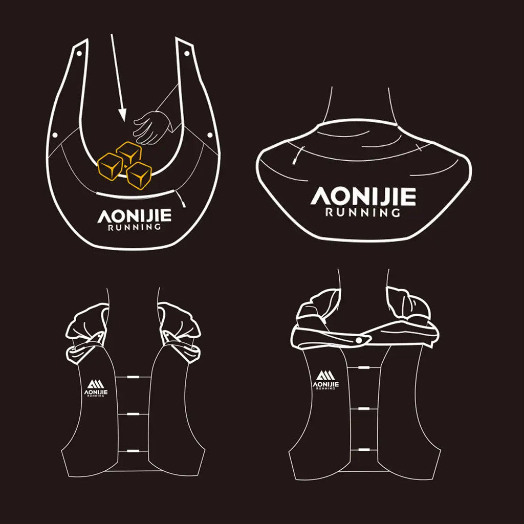 AONIJIE E4429 Sports Ice Bag Cooling Towel - Syal Kompres Es Leher Lari Hiking Cycling Anti Heat Stroke