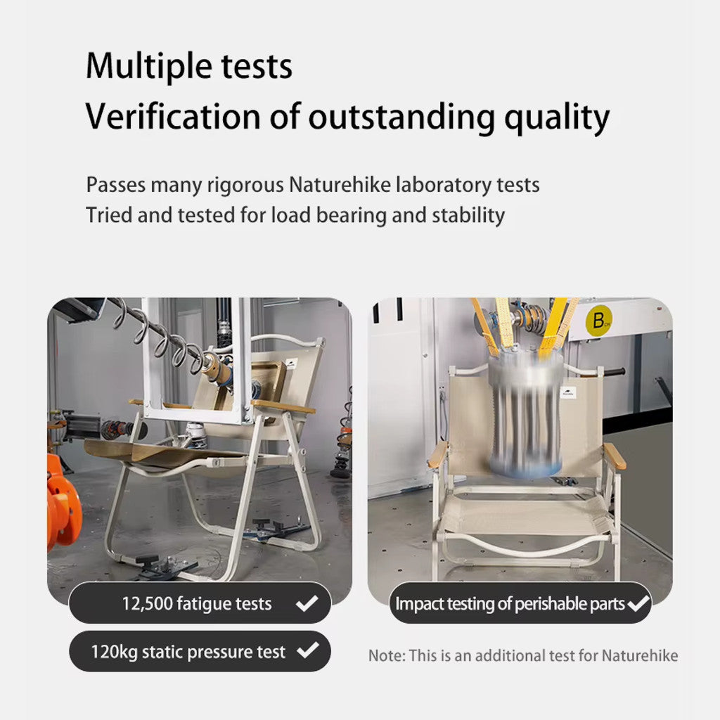 Naturehike Kursi Lipat Camping Mancing CNK2300JU012 Portable Outdoor Iron Chair