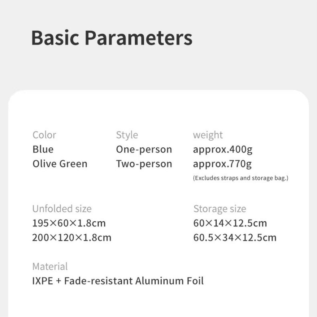 Naturehike Matras Lipat Camping Double Single R1.8 CNK2450WS044 Egg Crate IXPE Ultralight Hiking