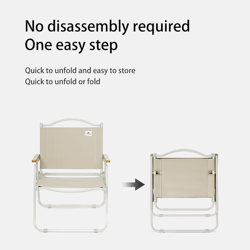 Naturehike Kursi Lipat Camping Mancing CNK2300JU012 Portable Outdoor Iron Chair