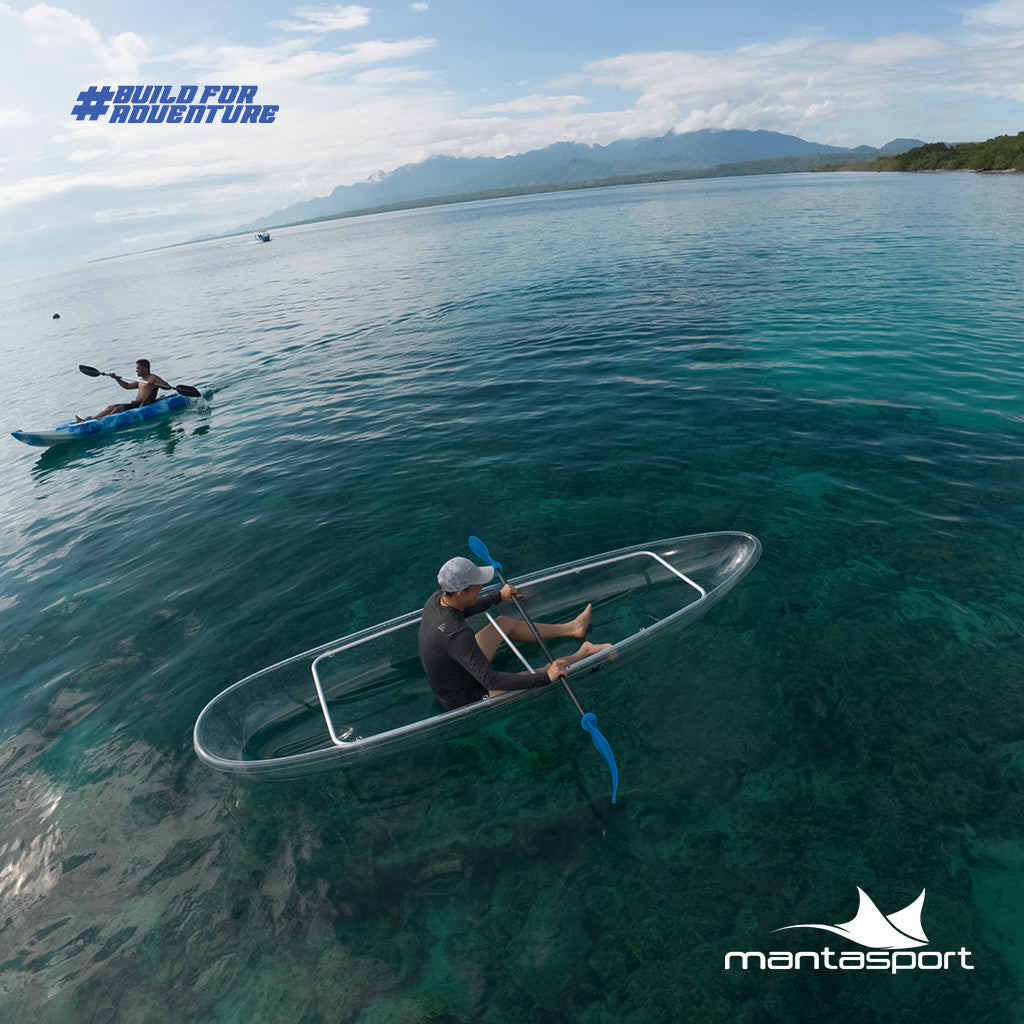 Kayak Mantasport Nemo Transparan 2 Orang Perahu Air Transparent Wisata Free Dayung