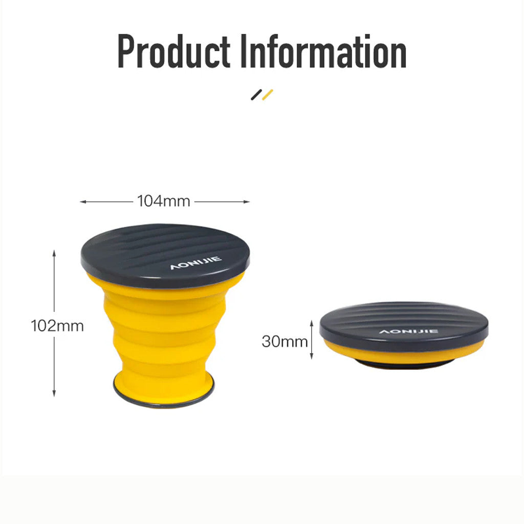 AONIJIE SD74 Gelas Lipat  Lari Hiking Camping Travel Silikon 300ml - Collapsible Silicone Cup Ultralight BPA Free