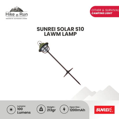 Sunrei S10 Solar Lamp with Stake