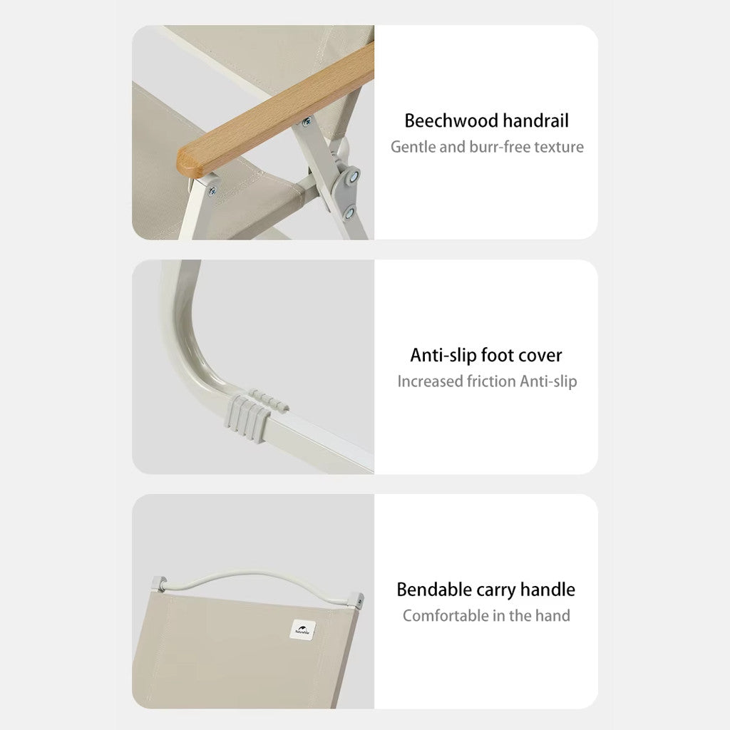 Naturehike Kursi Lipat Camping Mancing CNK2300JU012 Portable Outdoor Iron Chair