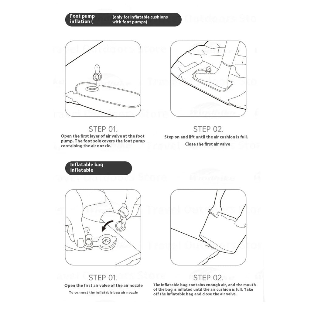 Naturehike Matras Angin Camping Portable FC01 CNK2550WS019 Ultralight Hiking Outdoor Mattress R1.6