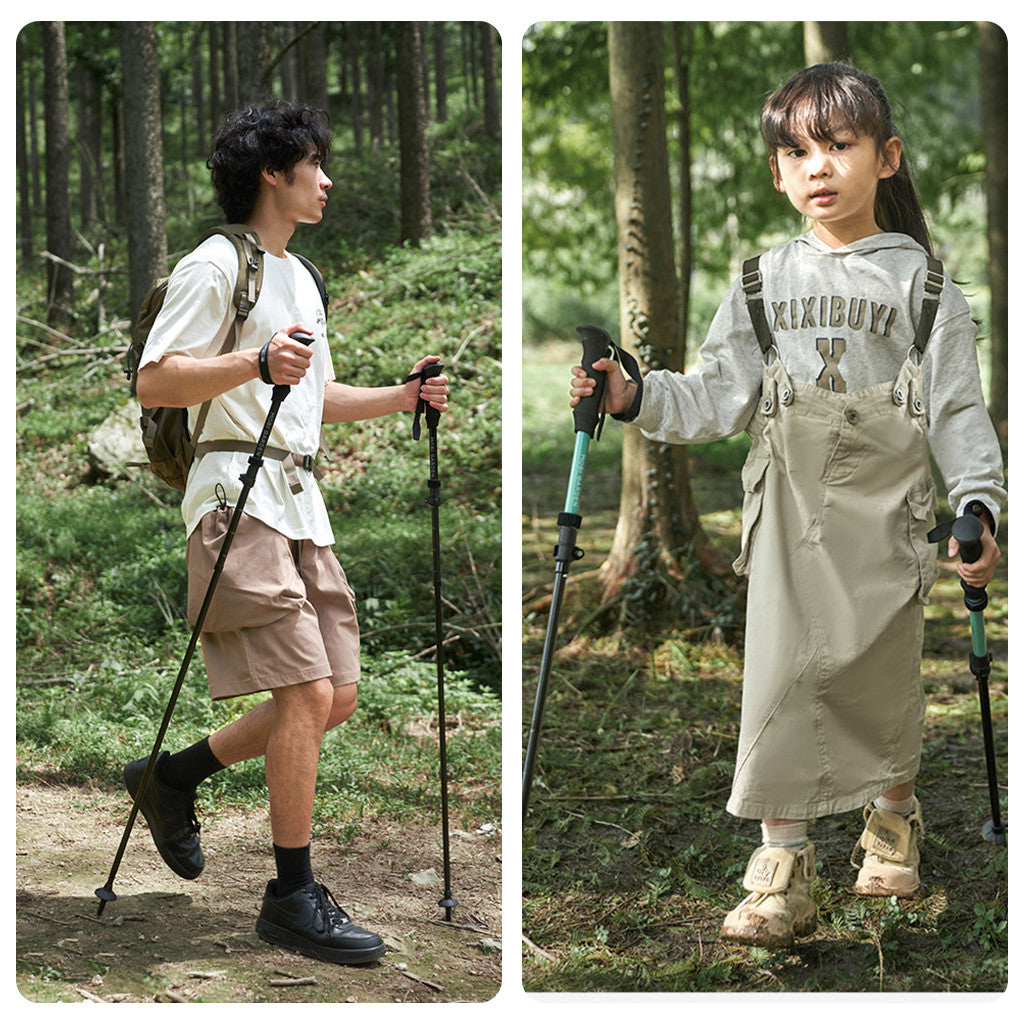 Mobi Garden Trekking Pole Hiking Lipat Alumunium ZT NX25667012 Ultra Light Z-Pole Portable Trekpole Pendaki Trail Run NX25667013