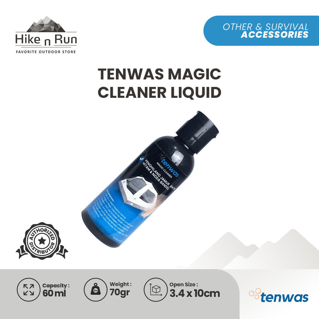 SABUN PENGHILANG JAMUR NODA KERAK TENDA JAKET SLEEPING BAG KANOPI TENWAS MAGIC CLEANER LIQUID CAMPING