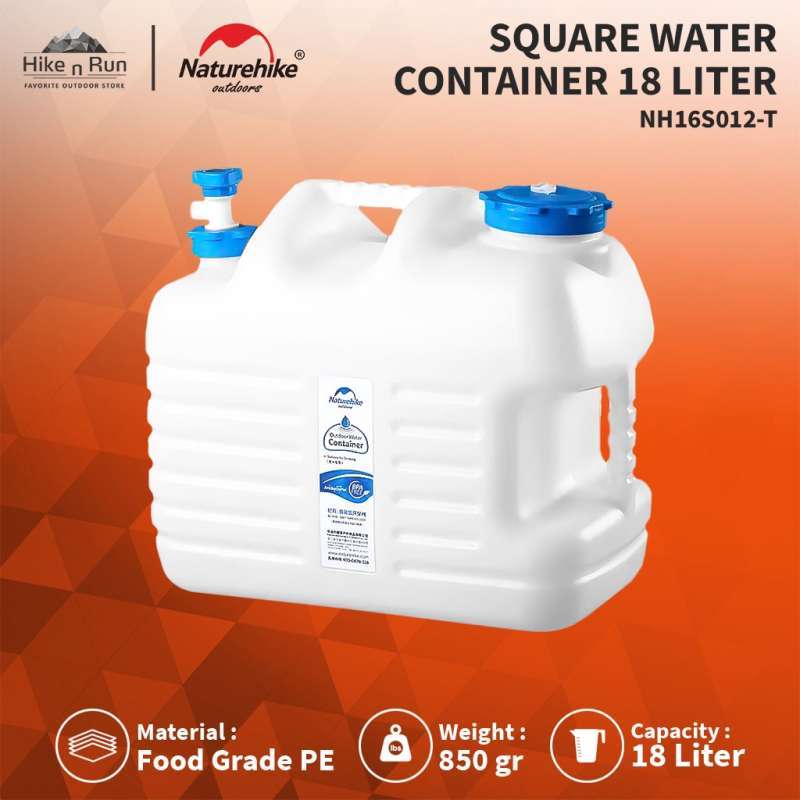 Galon Air Naturehike NH16S012-T 12L 18L 24L Square Water Container