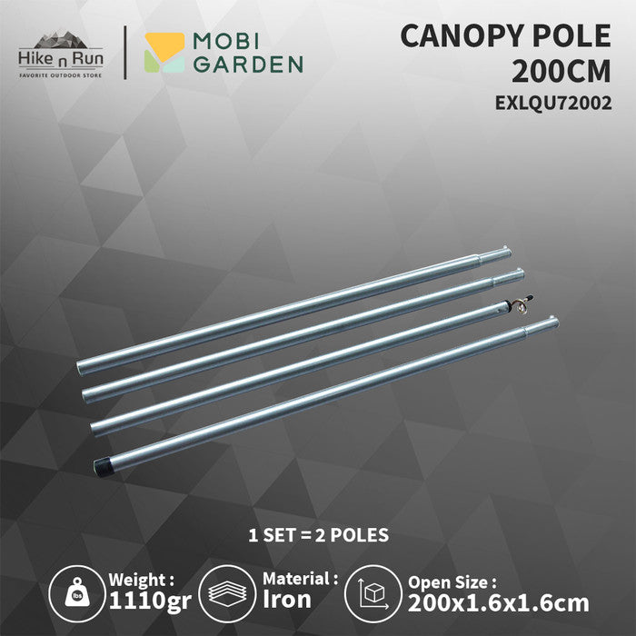 Tiang Kanopi Mobi Garden EXLQU72002 Canopy Pole Set 2M