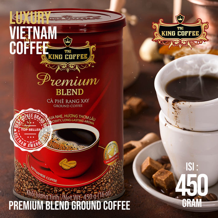 KOPI VIETNAM KING COFFEE PREMIUM BLEND 450G GROUND COFFEE TRUNG NGUYEN