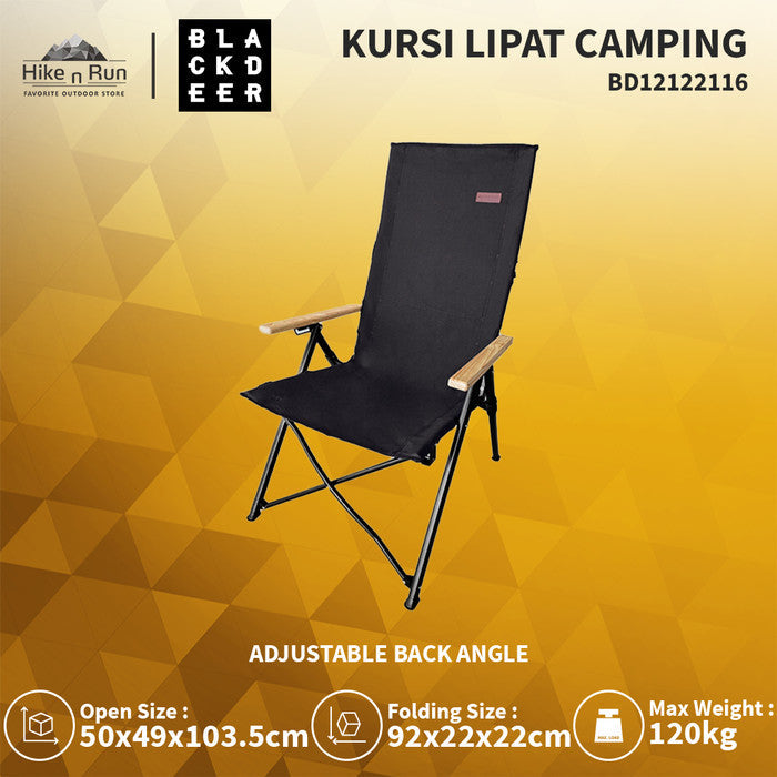 Kursi Lipat Camping Blackdeer BD1212211 High Back Folding Chair